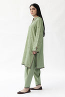 ZARA SHAH JAHAN-2PC DHANAK EMBROIDERED SHIRT WITH DHANAK EMBROIDRED SLEEVES-BIC-143