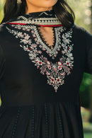 AFROZEH-3PC LAWN EMBROIDERED FROCK WITH CHIFFON EMB DUPATTA AND TROUSER-BIC-4921
