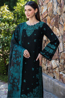 BATIK-3PC KHADDAR EMBROIDERED SHIRT WITH COURTRAI PRINTED SHAWL AND TROUSER-BIC-4391
