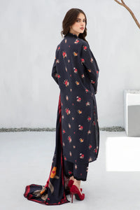 BAROQUE-3PC KHADDAR PRINTED SHIRT WITH KHADDAR PRINT DUPATTA AND PRINT TROUSER-BIC-2605