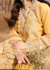 IMROZIA-3PC LAWN CHIKANKARI EMBROIDERED SHIRT WITH KHADDI NET EMB DUPATTA AND EMB TROUSER-BIC-4707