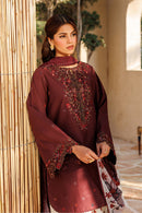 IZNIK-3PC LAWN EMBROIDERED SHIRT WITH SILK PRINTED DUPATTA AND PRINTED TROUSER-BIC-057