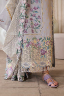MARYAM HUSSAIN-3PC LAWN EMBROIDERED SHIRT WITH KHADDI NET EMB DUPATTA AND TROUSER-BIC-4913