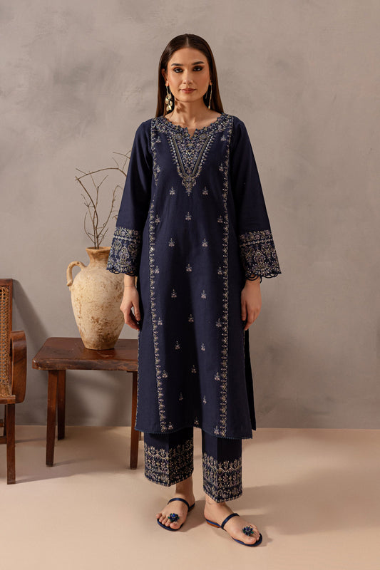 BATIK-2PC SEQUIN LAWN EMBROIDERED SHIRT WITH SEQUIN LAWN EMBROIDERED TROUSER-BIC-3475