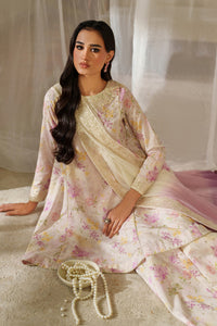IZNIK-3PC LAWN DIGITAL PRINTED EMB SHIRT WITH SILK TYE&DYE EMB DUPATTA AND PRINTED TROUSER-BIC-027