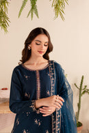 BATIK-3PC DHANAK EMBROIDERED SHIRT DHANAK EMBROIDERED SHAWL AND EMB TROUSER-BIC-4173