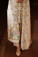 CROSS STITCH-3PC DHANAK EMBROIDERED SHIRT WITH DHANAK EMBROIDERED SHAWL AND TROUSER BIC-4161