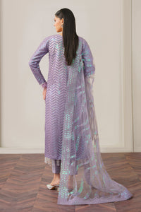 BAROUQE-ORGANZA 3PC SEQUENCE EMBROIDERED SHIRT WITH ORGANZA SEQUENCE EMBROIDERED DUPATTA WITH SILK TROUSER -BIC-4266