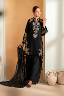 IZNIK- 3PC LAWN EMBROIDERED SHIRT WITH CHIFFON PRINTED DUPATTA AND EMB TROUSER-BIC-4513