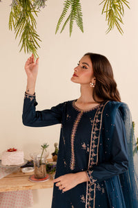 BATIK-3PC DHANAK EMBROIDERED SHIRT DHANAK EMBROIDERED SHAWL AND EMB TROUSER-BIC-4173