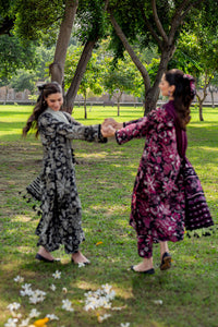 BAROUQUE-3PC KHADDAR PRINTED  SHIRT WITH KHADDAR PRINT DUPATTA AND PRINT TROUSER-BIC-2633