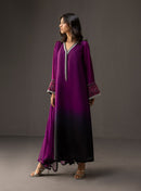 ZAINAB CHOTANI-3PC SHAMOZ SILK PRINT EMBROIDERED SHIRT WITH SOFT SILK PRINT DUPATTA & SILK TROUSER BIC-1710