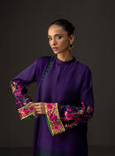 ZAINAB CHOTTANI-3PC SHAMOZE SILK TYE&DYE EMB SHIRT WITH SOFT SILK PRINTED DUPATTA & TROUSER BIC-1727