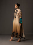 ZAINAB CHOTANI-3PC SHAMOZ SILK PRINT EMBROIDERED SHIRT WITH SOFT SILK PRINT DUPATTA & SILK TROUSER BIC-1717
