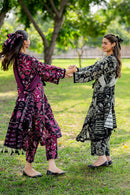 BAROUQUE-3PC KHADDAR PRINTED  SHIRT WITH KHADDAR PRINT DUPATTA AND PRINT TROUSER-BIC-2633