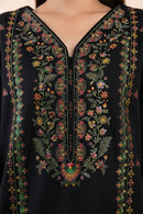SAPPHIRE- 3PC LAWN EMBROIDERED SHIRT WITH LAWN EMBROIDERED DUPATTA AND TROUSER-BIC-3603 (BLACK)