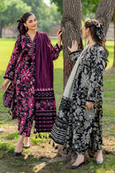 BAROUQUE-3PC KHADDAR PRINTED  SHIRT WITH KHADDAR PRINT DUPATTA AND PRINT TROUSER-BIC-2633