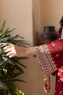 BATIK-2PC SEQUIN LAWN EMBROIDERED SHIRT WITH SEQUIN LAWN EMBROIDERED TROUSER-BIC-3473
