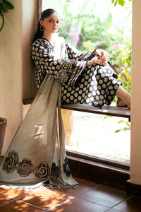 -BBAROQUE-3PC LAWN PRINTED SHIRT WITH LAWN PRINT DUPATTA AND PRINTED TROUSERIC-2513