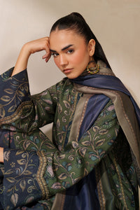 BAROQUE-3PC VISCOSE PRINTED SHIRT WITH VISCOSE PRINTED DUPATTA AND TROUSER-BIC-