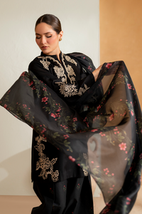 IZNIK- 3PC LAWN EMBROIDERED SHIRT WITH CHIFFON PRINTED DUPATTA AND EMB TROUSER-BIC-4513