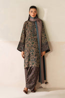 BAROQUE-3PC VISCOSE PRINTED SHIRT WITH VISCOSE PRINTED DUPATTA AND TROUSER-BIC-