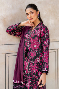 BAROUQUE-3PC KHADDAR PRINTED  SHIRT WITH KHADDAR PRINT DUPATTA AND PRINT TROUSER-BIC-2633