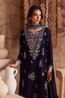 BATIK-3PC DHANAK EMBROIDERED SHIRT WITH CHIFFON EMBROIDERED DUPATTA AND EMB TROUSER BIC-4180