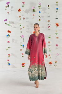 LULUSAR-3PC-SHAMOZE SILK PRINTED SHIRT WITH SILK PRINTED DUPATTA AND SILK TROUSER-BIC-9016