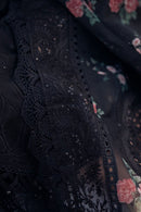 NUREH-3PC LAWN CHIKENKARI LASER EMBROIDERED SHIRT WITH ORGANZA EMBROIDERED PRINT DUPATTA-3667-EID FESTIVE-