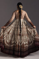 ZARA SHAH JAHAN-3PC DIGITAL PRINTED FROCK WITH SILK PRINTED DUPATTA & DYED TROUSER-BIC-068