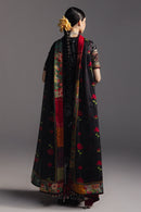 ZARA SHAH JAHAN-3PC DIGITAL PRINTED FROCK WITH SILK PRINTED DUPATTA & DYED TROUSER-BIC-066