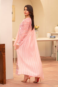 MIRAKHI-3PC LAWN CHIKENKARI EMBROIDERED SHIRT WITH LAWN TUBE SLUB DUPATTA-BIC-