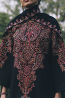 ZARA SHAHJAHAN-3PC DHANAK EMBROIDERED SHIRT WITH DHANAK EMBROIDERED SHAWL AND TROUSER-BIC-5289