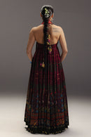 ZARA SHAH JAHAN-3PC DIGITAL PRINTED FROCK WITH SILK PRINTED DUPATTA & DYED TROUSER-BIC-076