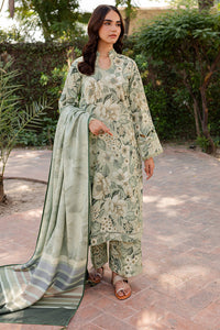 BAROQUE-3PC KHADDAR PRINTED SHIRT WITH KHADDAR PRINTED DUPATTA AND PRINT TROUSER-BIC-2643
