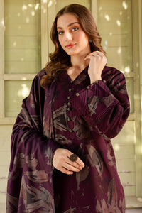 BAROQUE-3PC KHADDAR PRINTED SHIRT WITH KHADDAR PRINTED DUPATTA AND PRINT TROUSER-BIC-2649