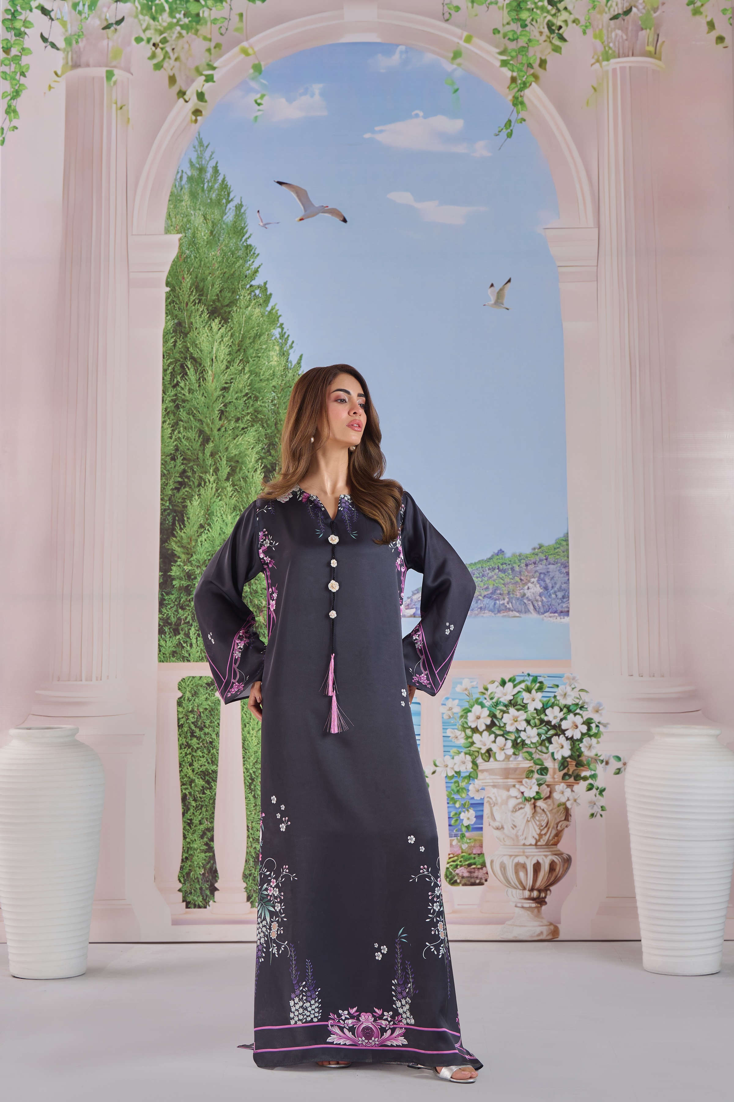 LULUSAR-3PC-SHAMOZE SILK PRINTED SHIRT SILK PRINTED DUPATTA AND SILK TROUSER-BIC-9011