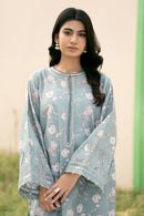 BAROUQE-3PC KARANDI PRINTED SHIRT WITH KARANDI PRINTED DUPATTA AND TROUSER-BIC-2576