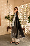BATIK-3PC DHANAK EMBROIDERED SHIRT WITH CHIFFON EMBROIDERED DUPATTA AND EMB TROUSER-BIC-4104