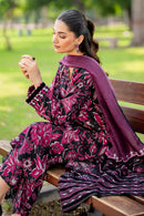BAROUQUE-3PC KHADDAR PRINTED  SHIRT WITH KHADDAR PRINT DUPATTA AND PRINT TROUSER-BIC-2633