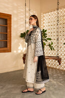 BATIK-3PC DHANAK EMBROIDERED SHIRT WITH CHIFFON EMBROIDERED DUPATTA AND EMB TROUSER-BIC-4104