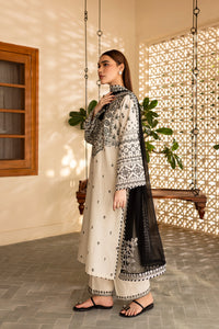 BATIK-3PC DHANAK EMBROIDERED SHIRT WITH CHIFFON EMBROIDERED DUPATTA AND EMB TROUSER-BIC-4104