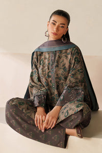BAROQUE-3PC VISCOSE PRINTED SHIRT WITH VISCOSE PRINTED DUPATTA AND TROUSER-BIC-