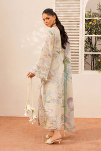 BAROQUE-3PC LAWN PRINTED EMB SHIRT WITH SILK PRINTED DUPATTA AND TROUSER-BIC-050