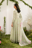 IZNIK-3PC LAWN PRINTED EMB FROCK WITH SILK PRINTED DUPATTA AND TROUSER-BIC-067
