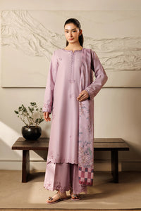 IZEL-3PIECE LAWN EMBROIDERED SHIRT WITH CHIFFON PRINTED DUPATTA AND TROUSER-BIC-4868