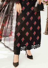 MARIA B-3PC LAWN EMBROIDERED SHIRT WITH MONARK PRINT DUPATTA & TROUSER-BIC-3775