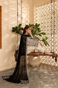 BATIK-3PC DHANAK EMBROIDERED SHIRT WITH CHIFFON EMBROIDERED DUPATTA AND EMB TROUSER-BIC-4104