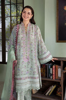 SOBIA NAZIR-3PC KARANDI PRINTED EMBROIDERED SHIRT WITH KARANDI PRINTED DUPATTA AND TROUSER-BIC-2564